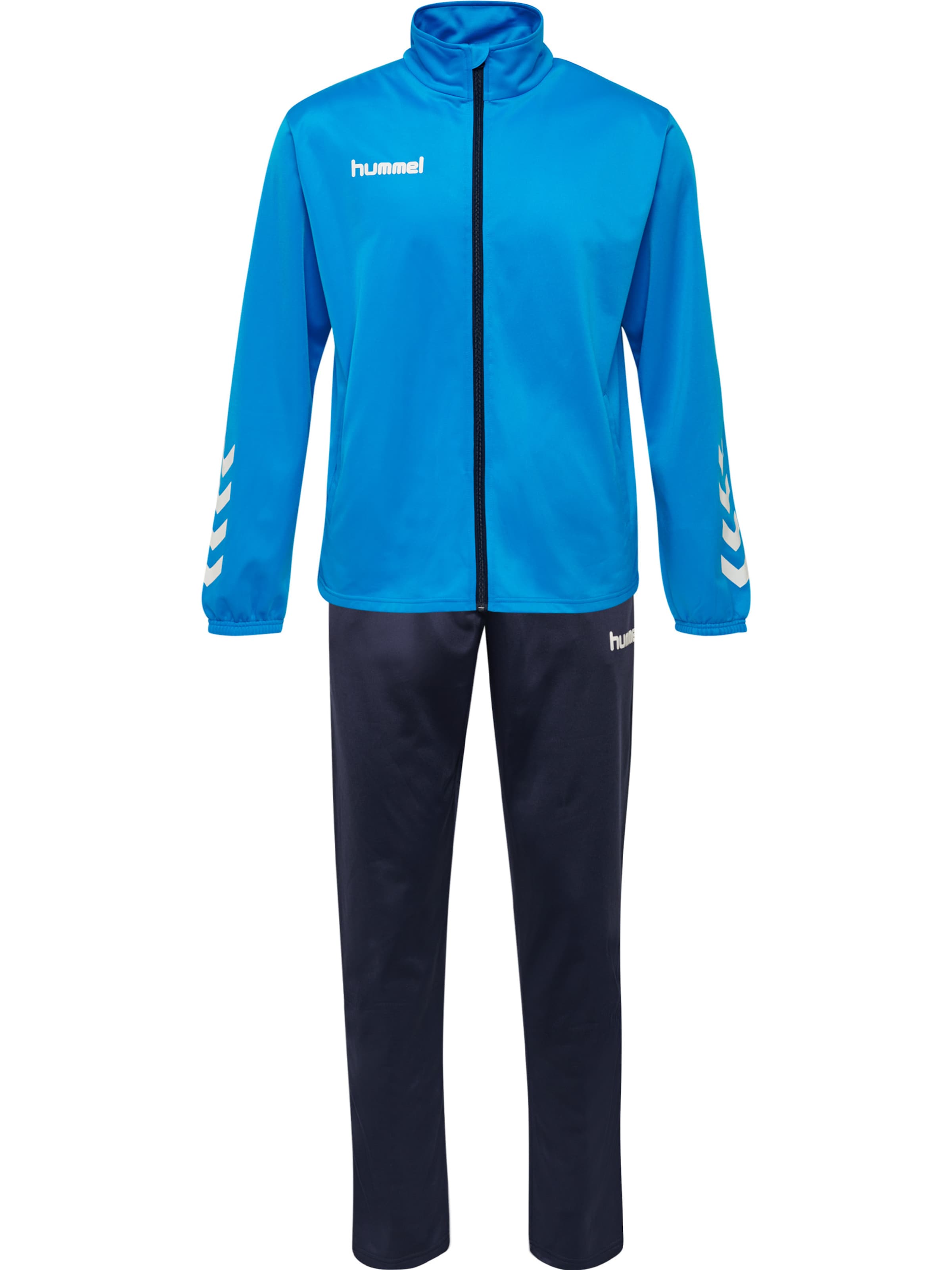 Hummel Trainingspak 'Promo' in Blauw: voorkant