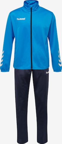 Hummel Trainingspak 'Promo' in Blauw: voorkant