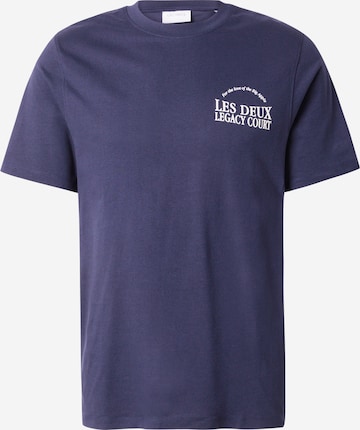 T-Shirt 'Legacy Court' Les Deux en bleu : devant