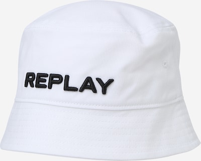 REPLAY Hat in Black / Off white, Item view