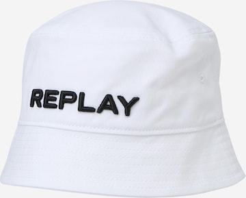 Cappello di REPLAY in bianco: frontale