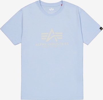 mėlyna ALPHA INDUSTRIES Marškinėliai: priekis