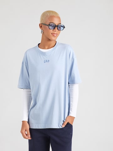GAP Футболка оверсайз в Синий: спереди