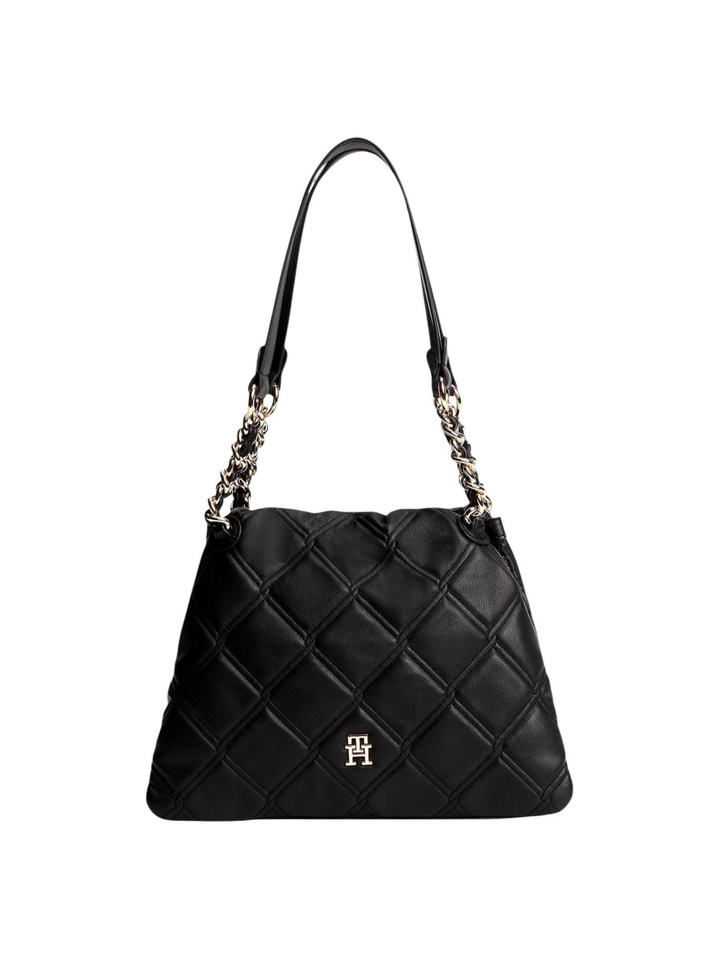 TOMMY HILFIGER - Bolso de hombro 'TH FEMININE MINI TOTE AW0AW18716' en negro: frente