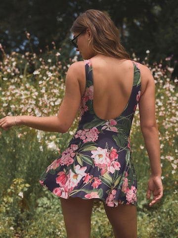 Next Minimiser Swimsuit dress in Blue