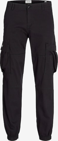 JACK & JONES Брюки-карго в Черный: спереди