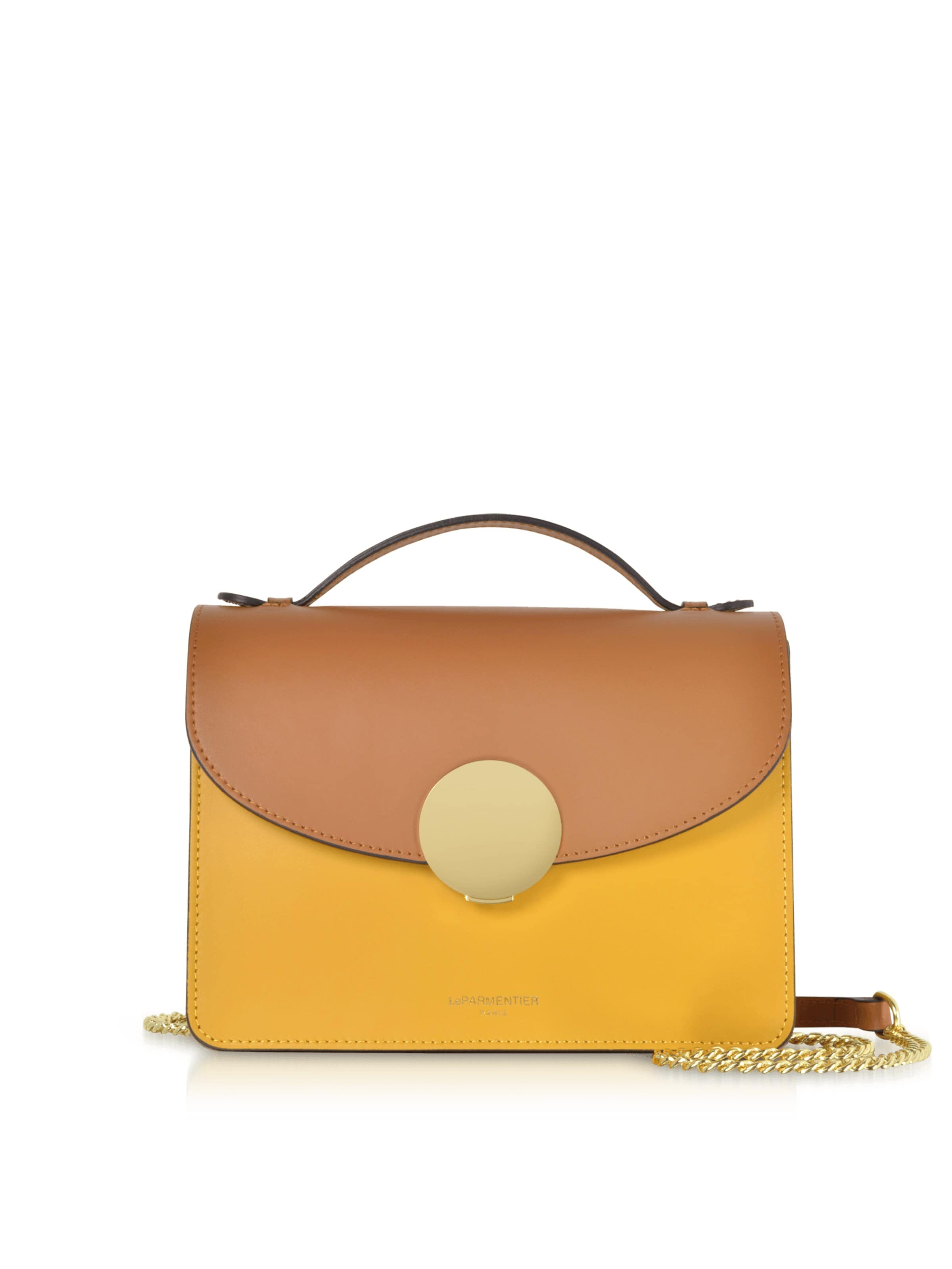 LeParmentier - Bolso de mano 'New Ondina' en amarillo: frente