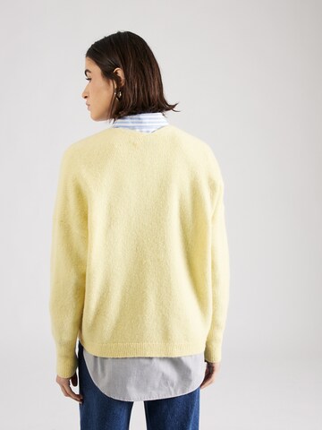 BOSS Knit cardigan 'Falescana' in Yellow