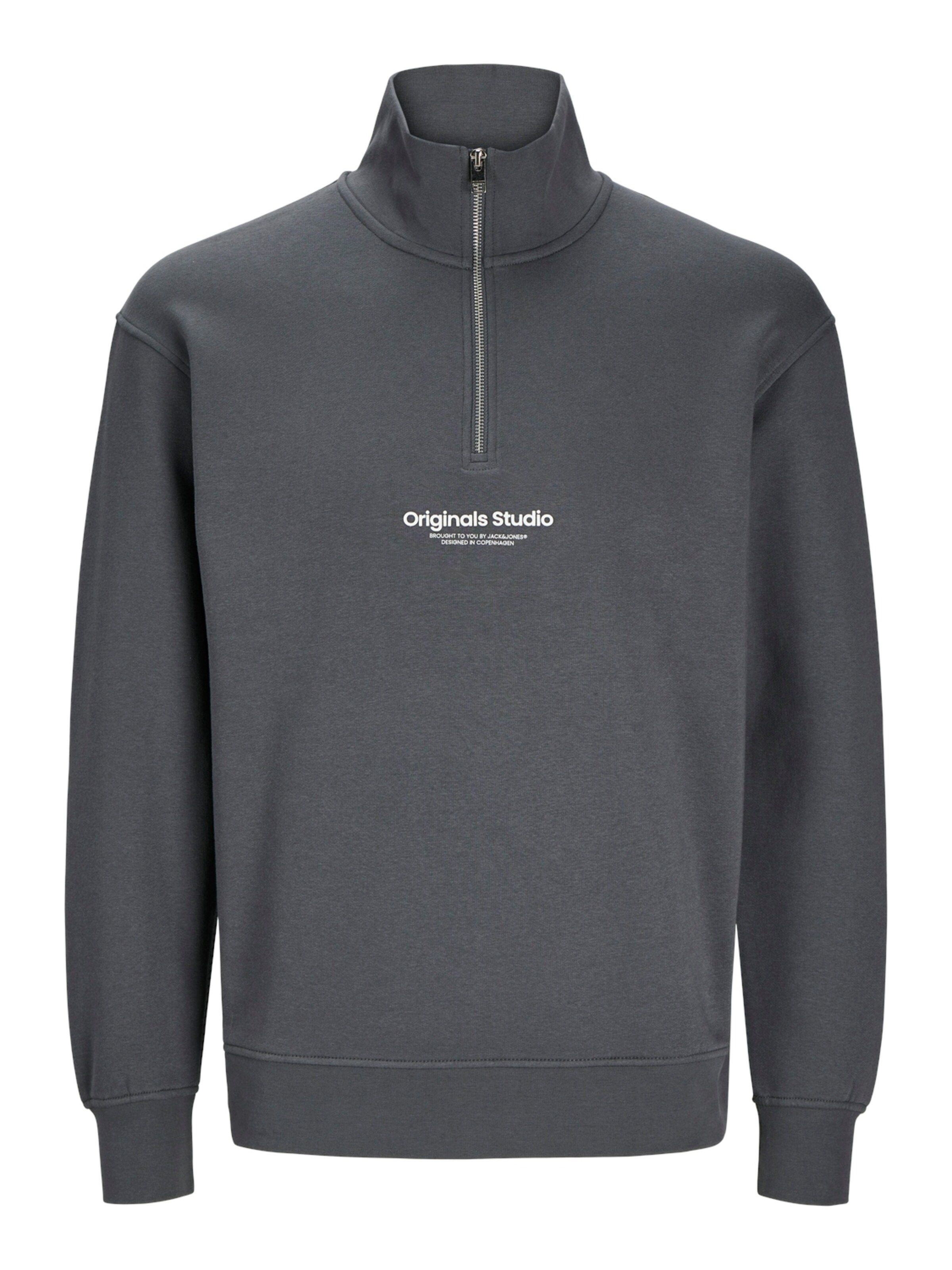 JACK & JONES Sweatshirt 'JORVesterbro' in Grey: front