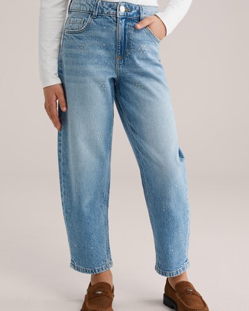 WE Fashion Loosefit Jeans in Blau: Vorderseite