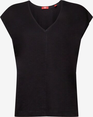 ESPRIT Majica | črna barva: sprednja stran