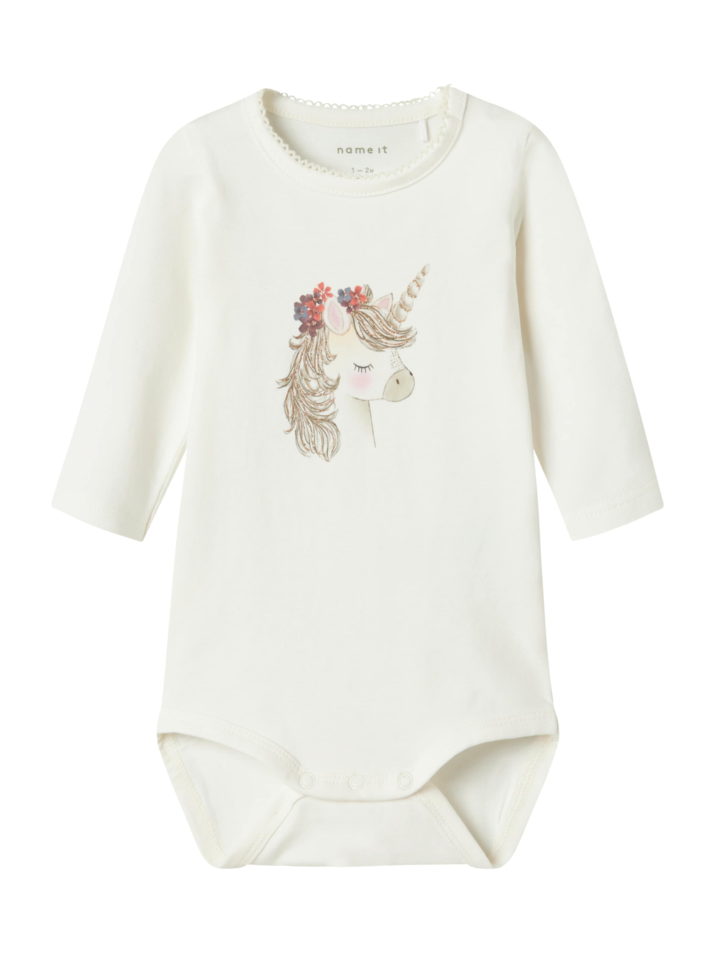 NAME IT Beebibodi 'NBFNICORN', värv valge: eest vaates