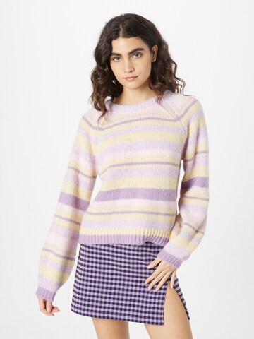 ONLY Sweater 'ABBY' in Purple: front