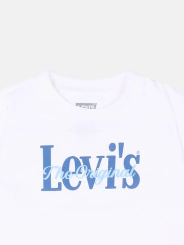 Levi's Kids - Conjunto 'LVB HP AOP LOGO TEE & SHORT' en blanco
