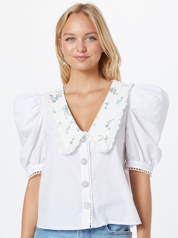 River Island Blouse in White: front