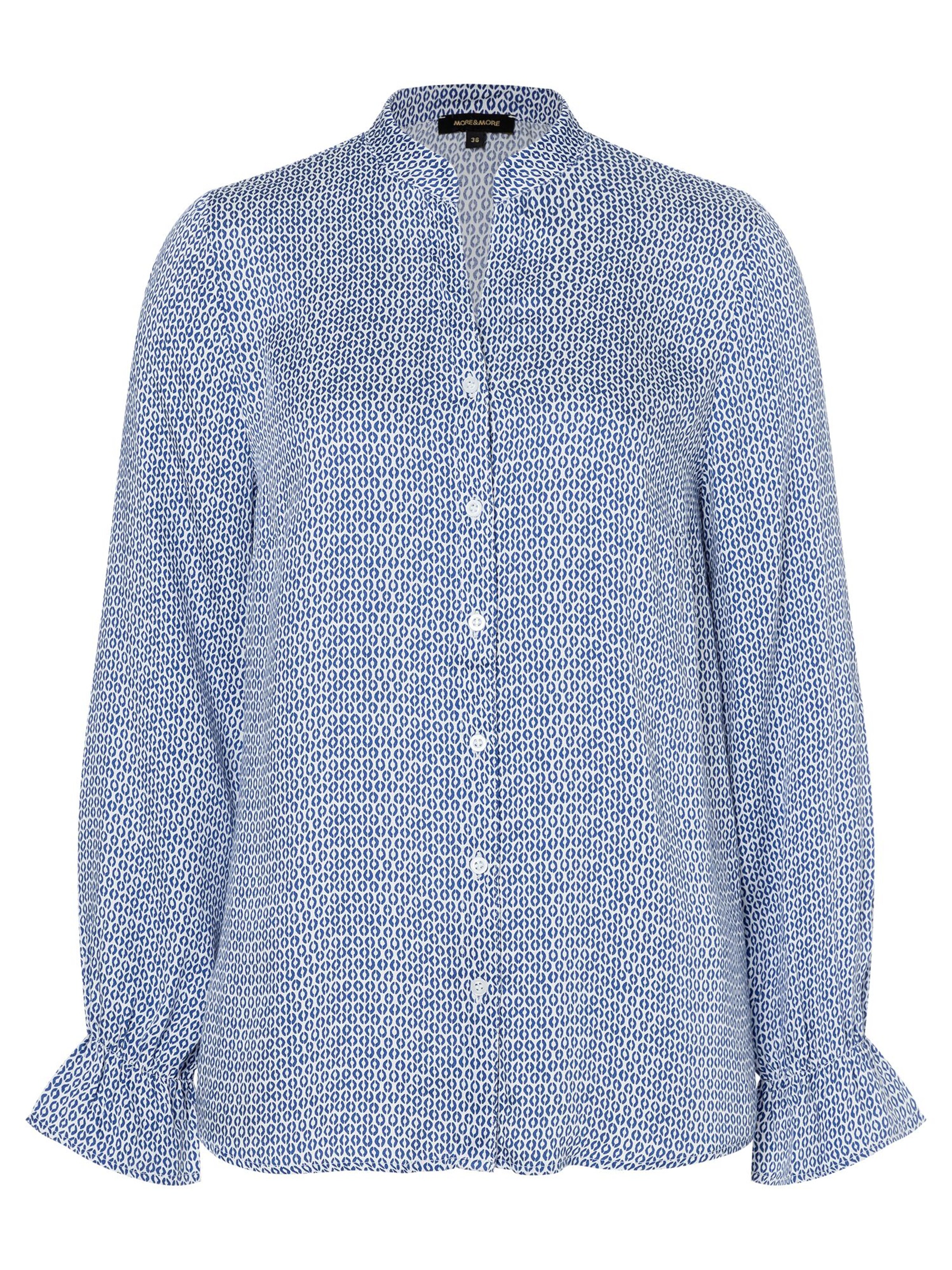 MORE & MORE Bluse in Blau: Vorderseite