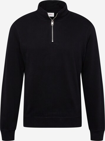 s.Oliver Sweatshirt in Black: front