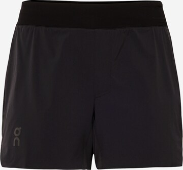 On Regular Sports trousers in Black: front