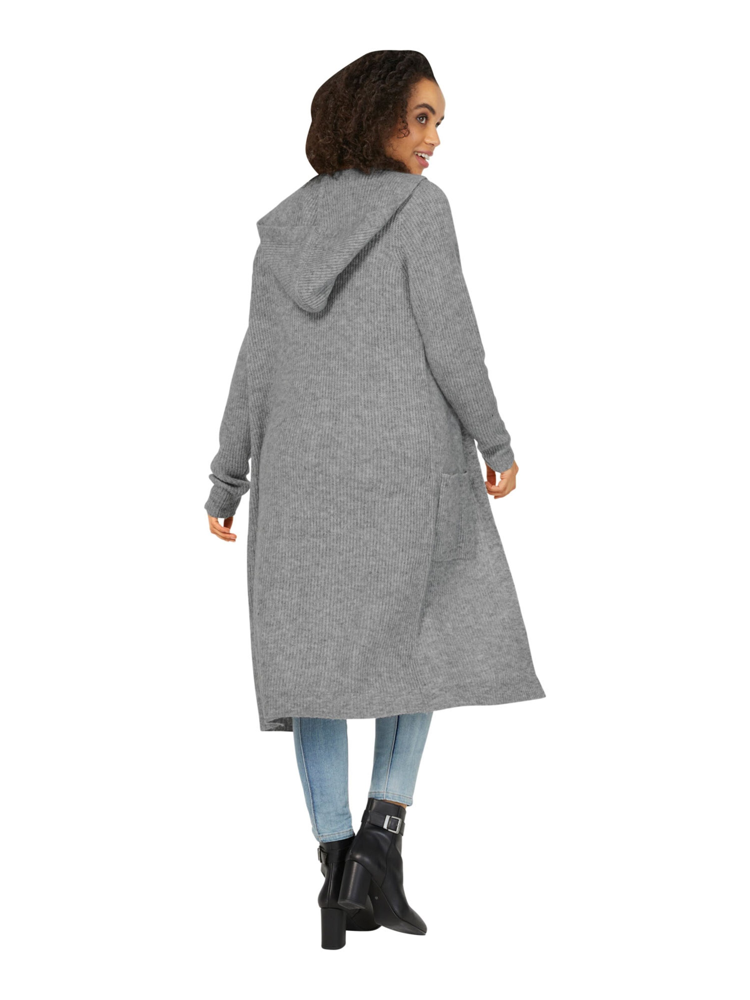 heine Gebreid vest in Grijs