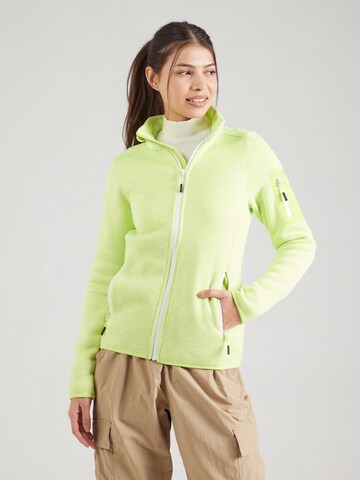CMP Athletic Fleece Jacket in Green: front