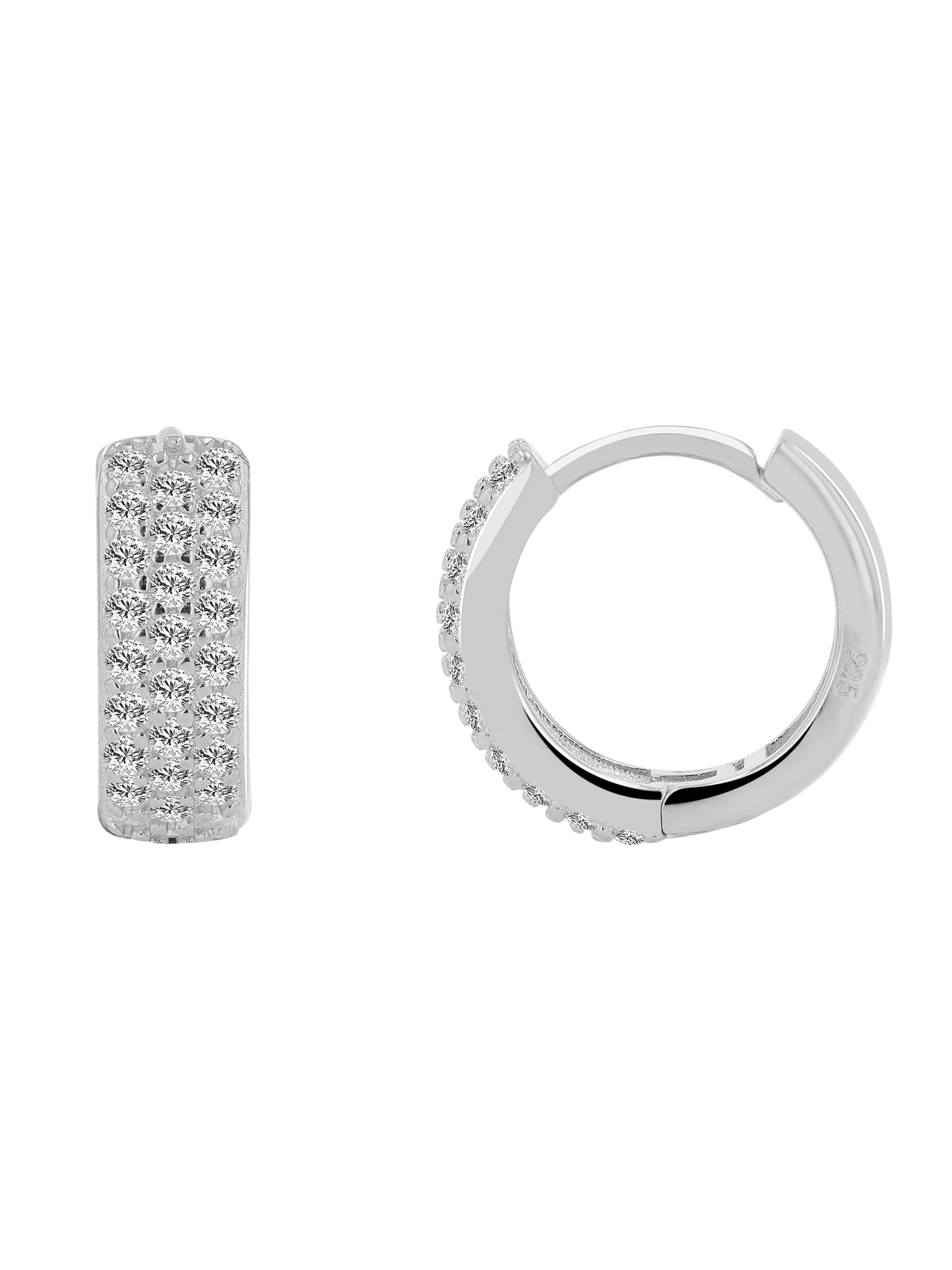 Akzent Ohrringe 'Senna, 925 Sterlingsilber, langlebig'‌‌‌‌‌‌‌‌‌‌ in Silber