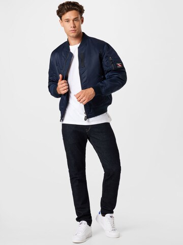 Superdry Between-Season Jacket 'MA1' in Blue