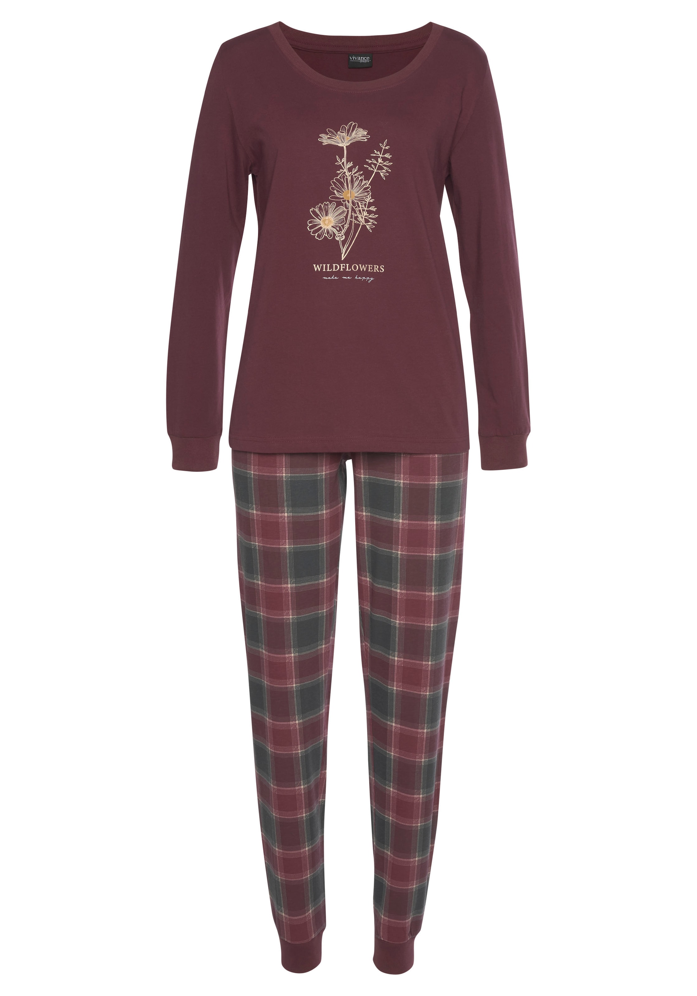 VIVANCE Пижама 'Dreams' в Синий