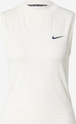 NIKE Functioneel shirt 'RUN DIVISION' in Beige: voorkant