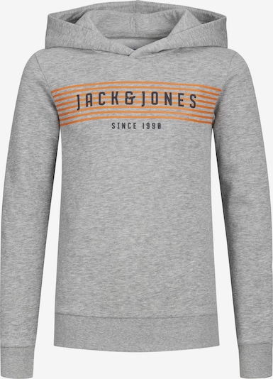 Jack & Jones Junior Sweatshirt i navy / grå-meleret / mandarin, Produktvisning