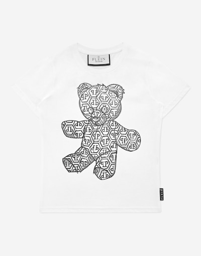 Maglietta 'Teddy' in 140 Philipp Plein di colore nero / bianco, Visualizzazione prodotti