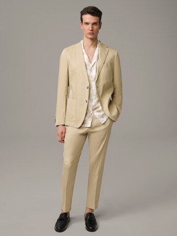 STRELLSON Slim fit Pleated Pants in Beige