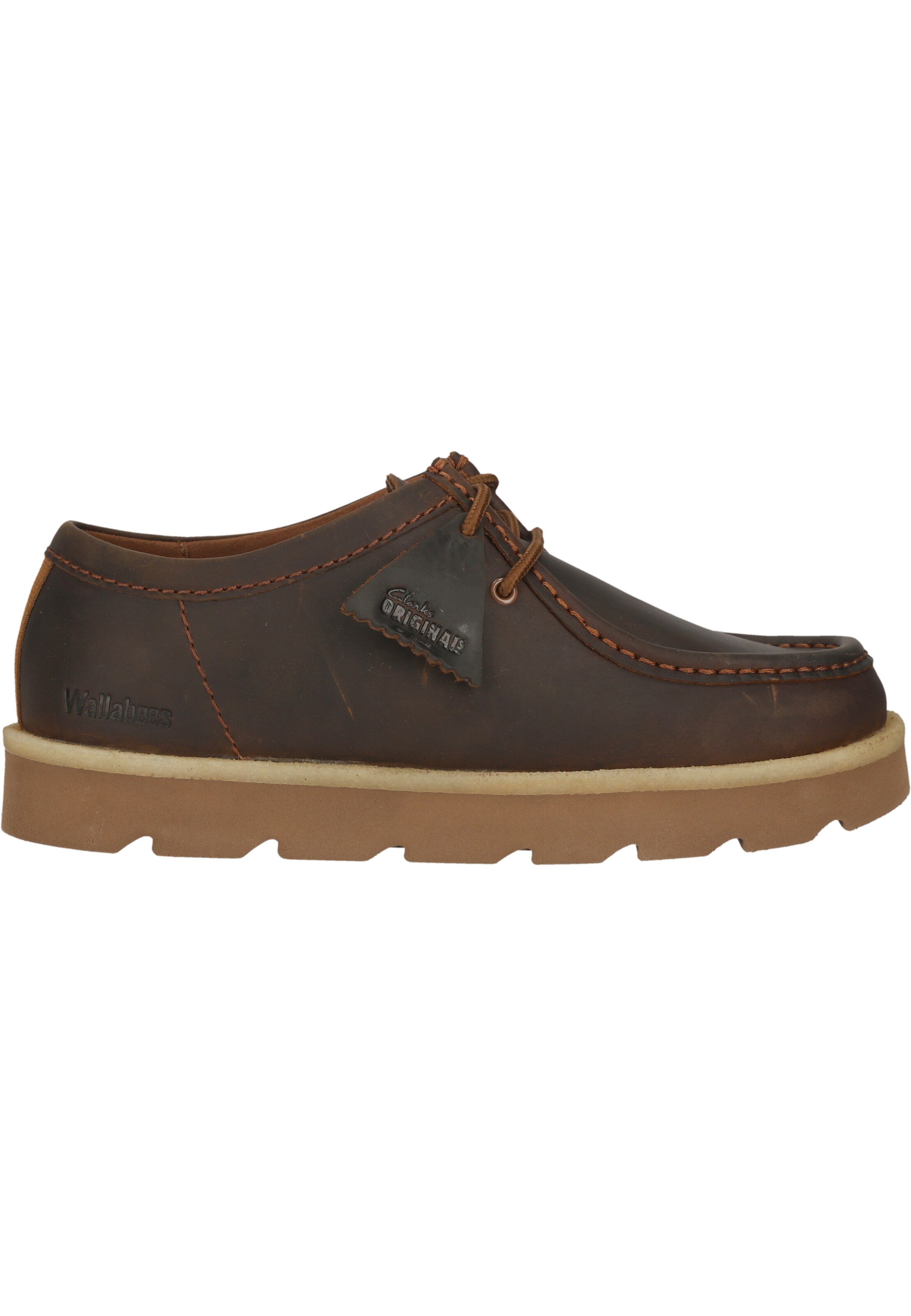 CLARKS Lace-up shoe 'Meare Walla' in Brown