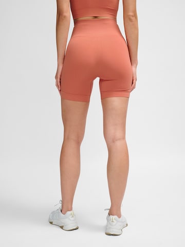 Hummel Skinny Workout Pants in Orange