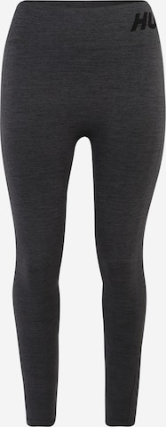 Coupe slim Pantalon de sport 'TE' Hummel en noir : devant