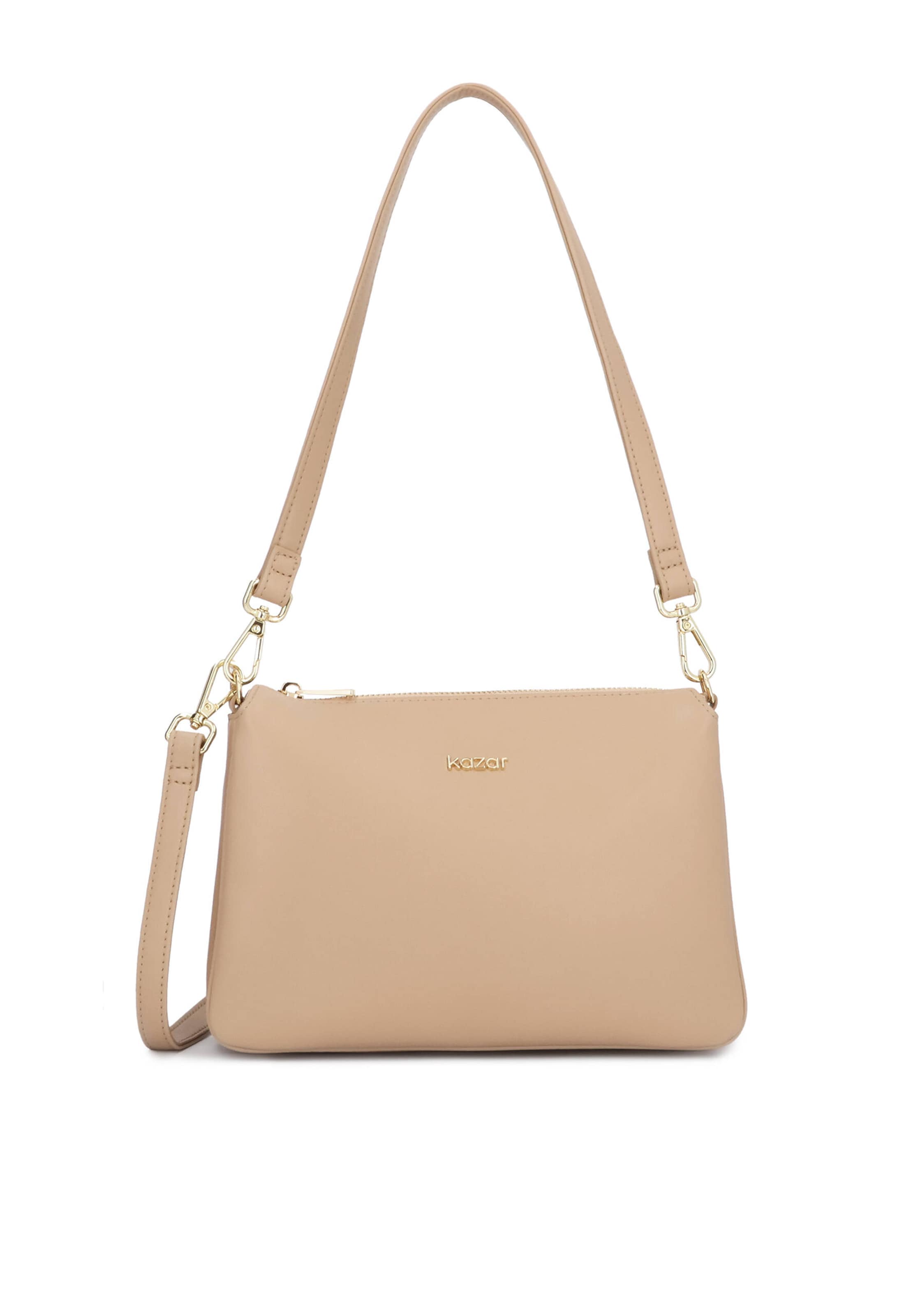Kazar Τσάντα ώμου σε μπεζ: μπροστά