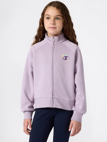 Champion Authentic Athletic Apparel - Sudadera con cremallera en lila: frente