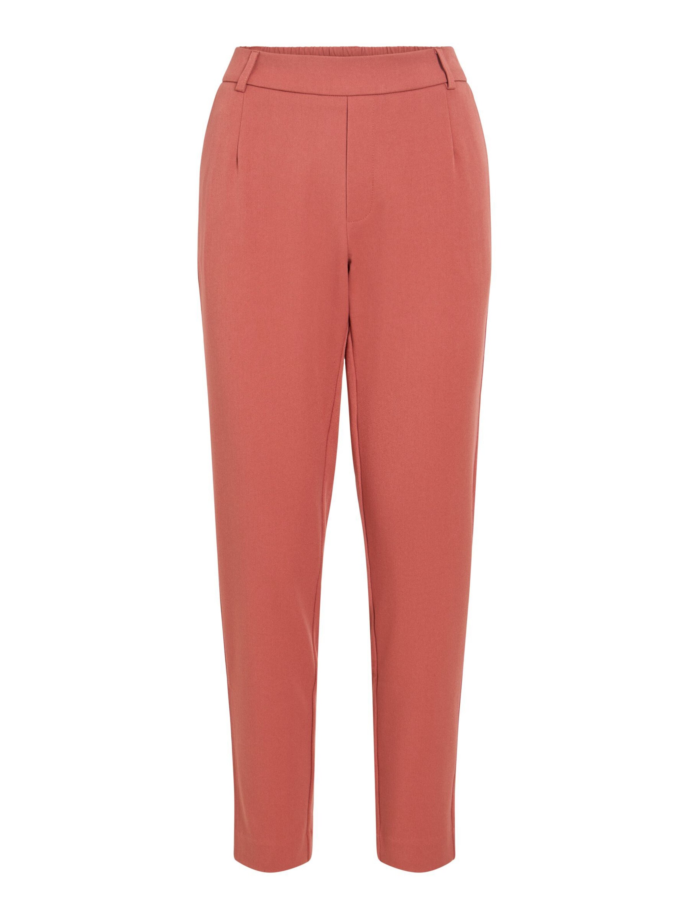 Slimfit Pantaloni con pieghe 'VIVarone' di VILA in rosso: frontale