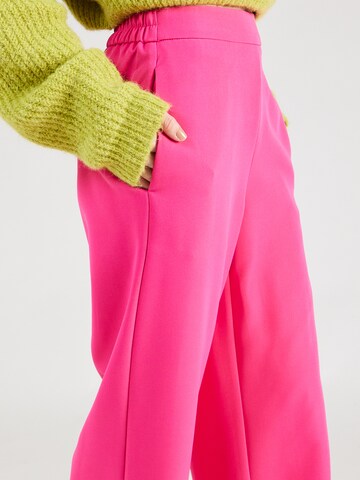 PIECES Wide leg Pants 'PCBOZZY' in Pink