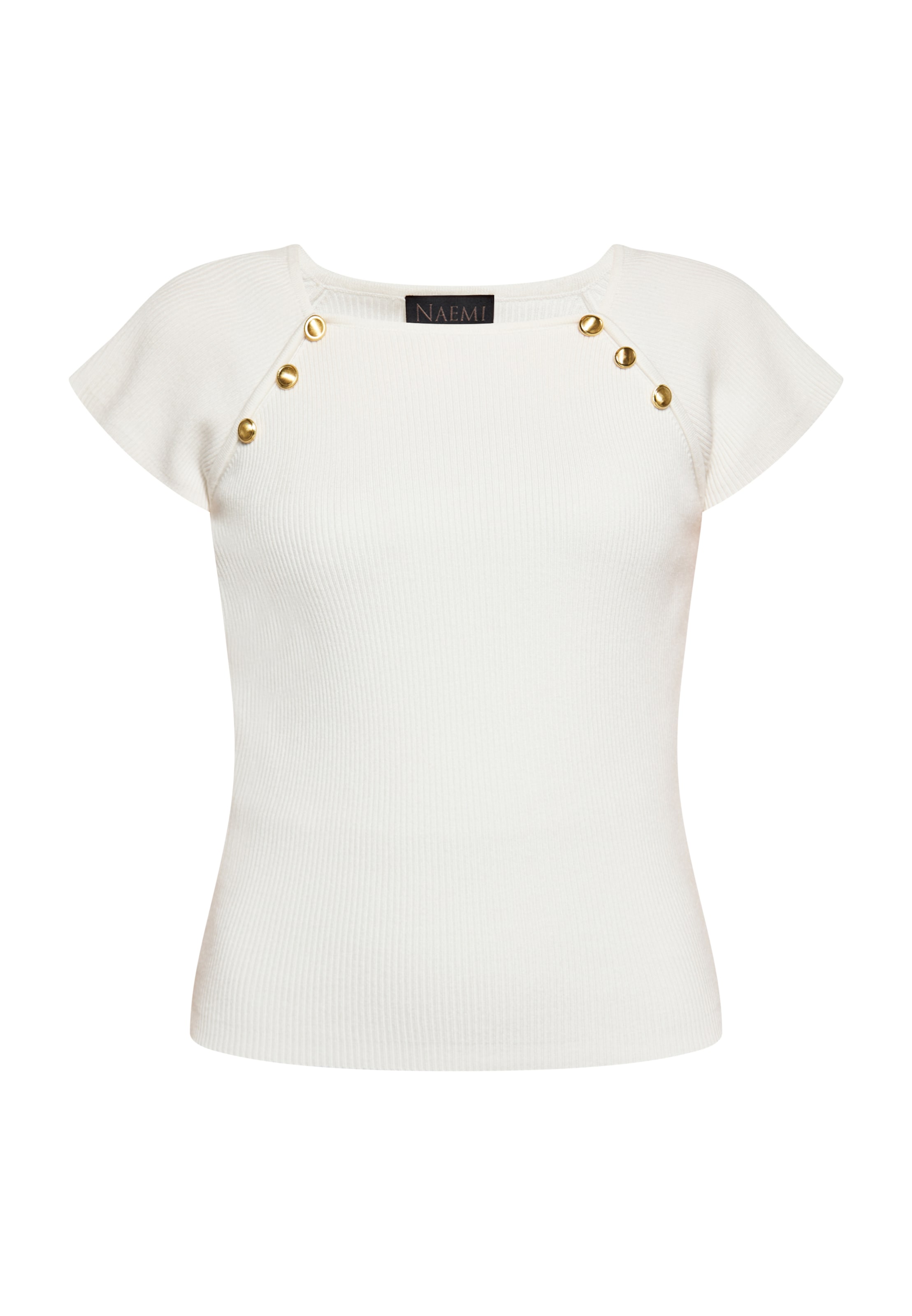 NAEMI - Camisa em branco: frente
