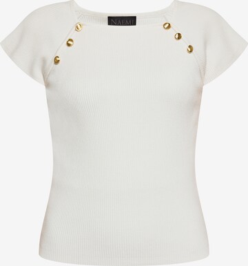 T-shirt NAEMI en blanc : devant