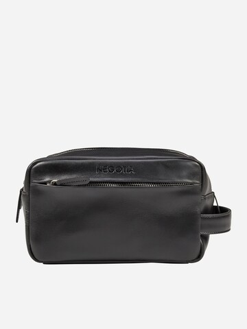 NEGOTIA Leather Toiletry bag 'Mori' in Black: front