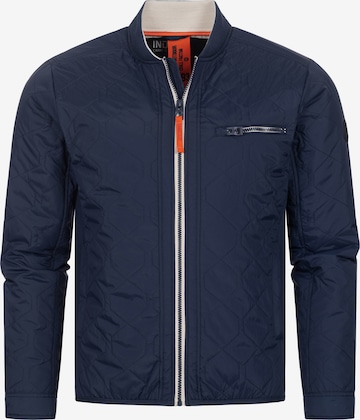 INDICODE JEANS Tussenjas 'Leander' in Blauw: voorkant