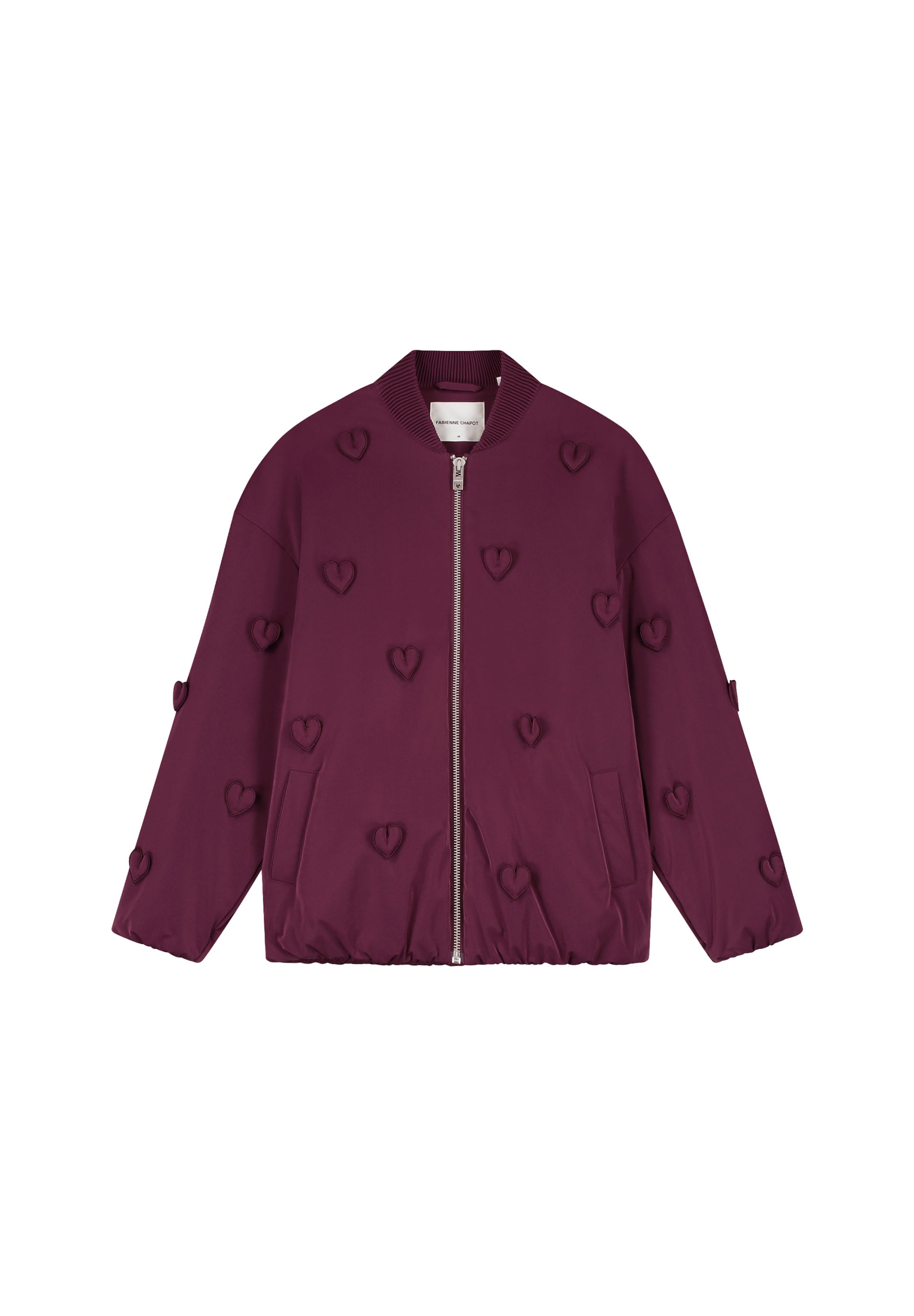 Veste mi-saison Fabienne Chapot en rouge : devant