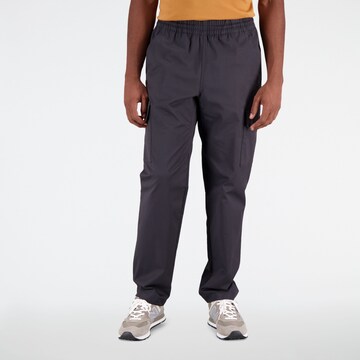 new balance Slim fit Cargo Pants 'Athletics' in Black: front