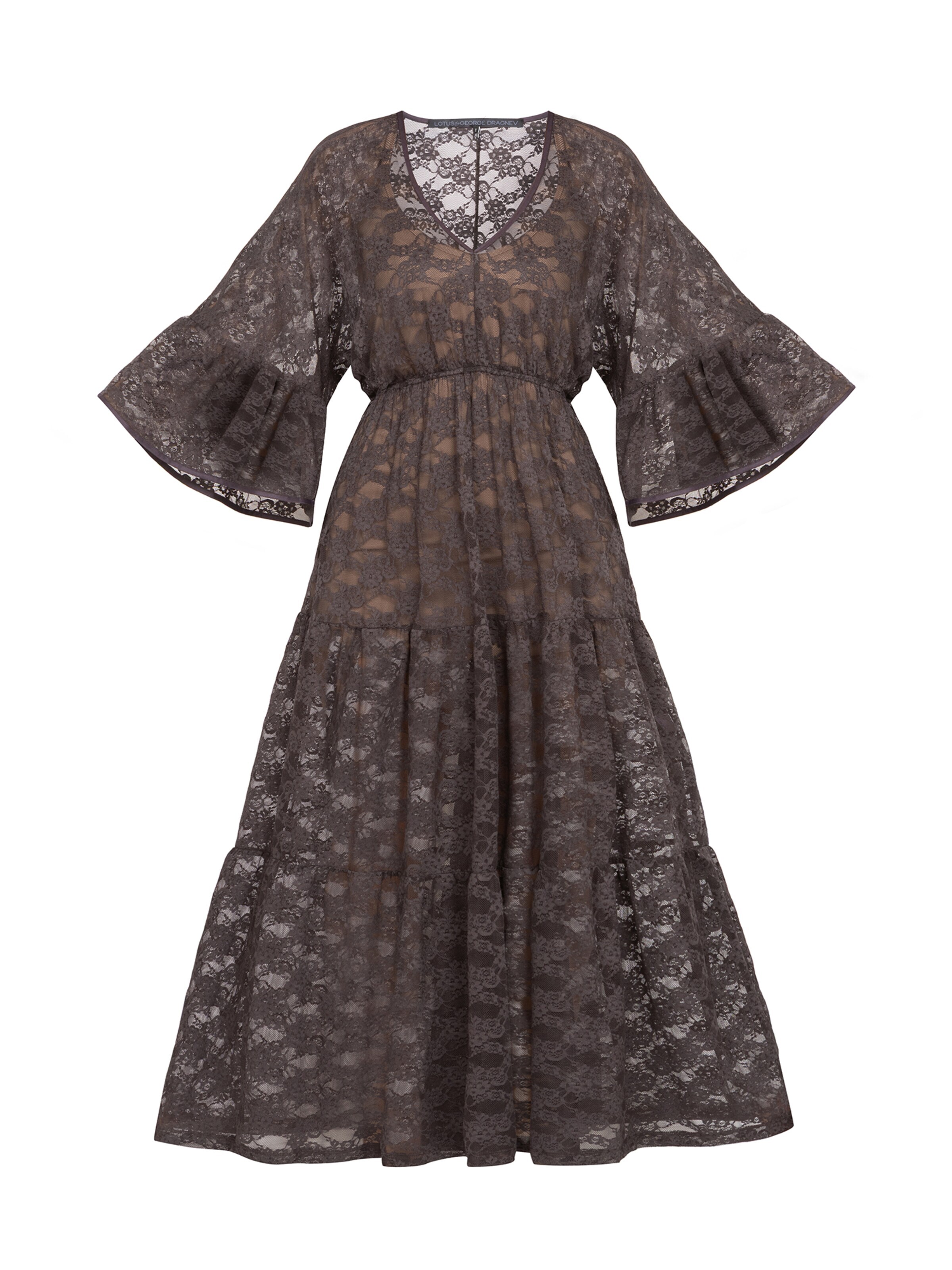Robe 'ESSENTIALS' JIORO en marron : devant