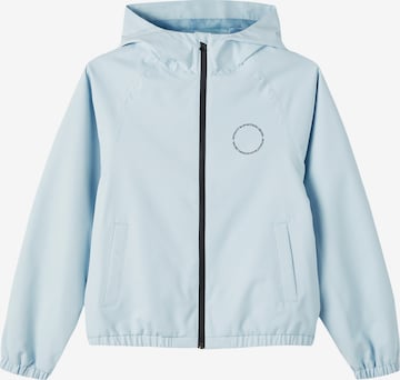 LMTD Between-Season Jacket 'Drip' in Blue: front