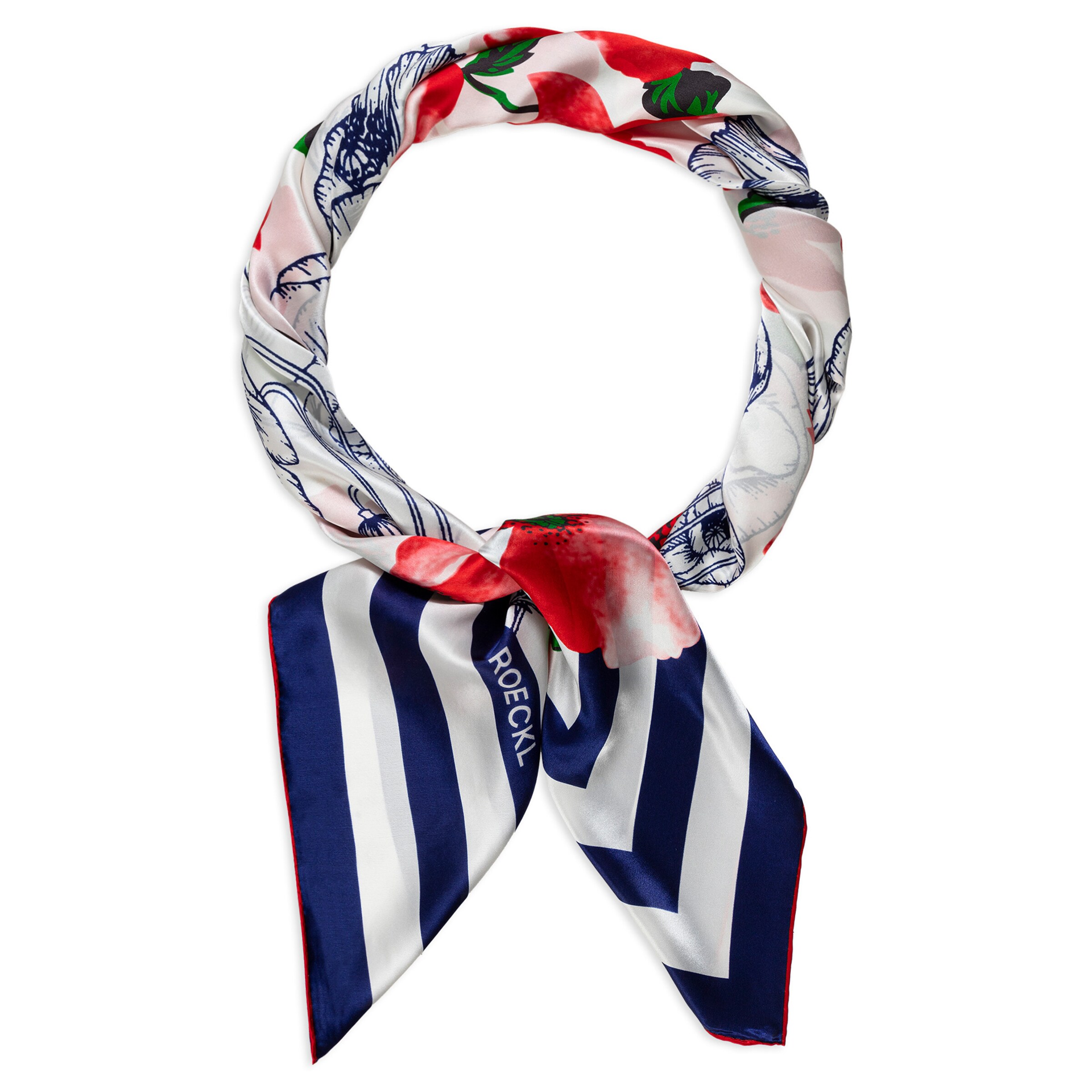 Foulard 'POPPY RUSH' di Roeckl in rosso
