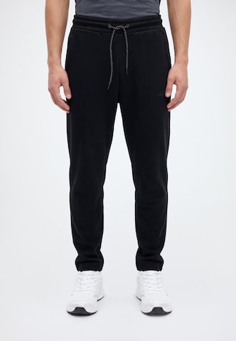 4F - Tapered Pantalón deportivo 'TROUSERS' en negro: frente