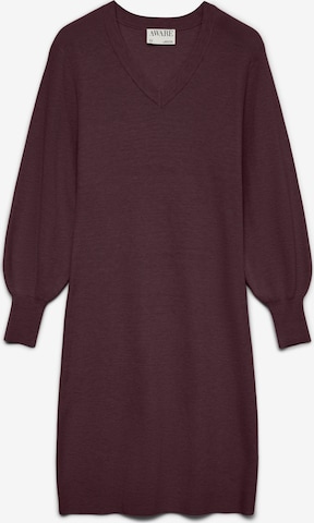 VERO MODA - Vestido de punto 'AWAlexandra' en rojo: frente