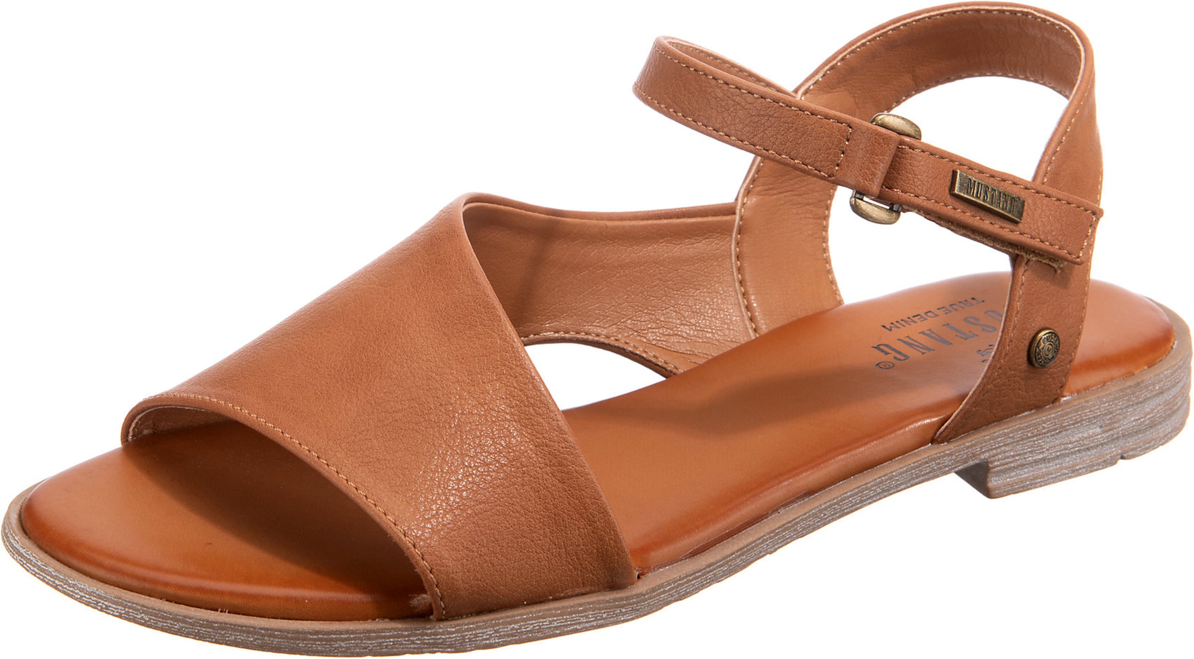 MUSTANG Sandaal, värv pruun: eest vaates